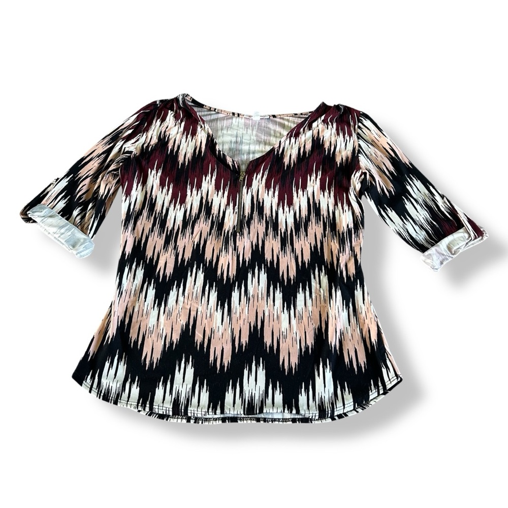 [A'gaci] BOGO $1 Chevron Pattern Blouse